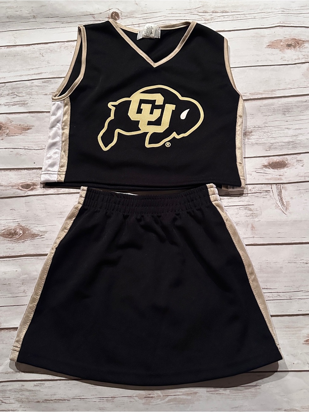 Colorado buffaloes cheerleading outfit girls 8y vguc GIRL size!